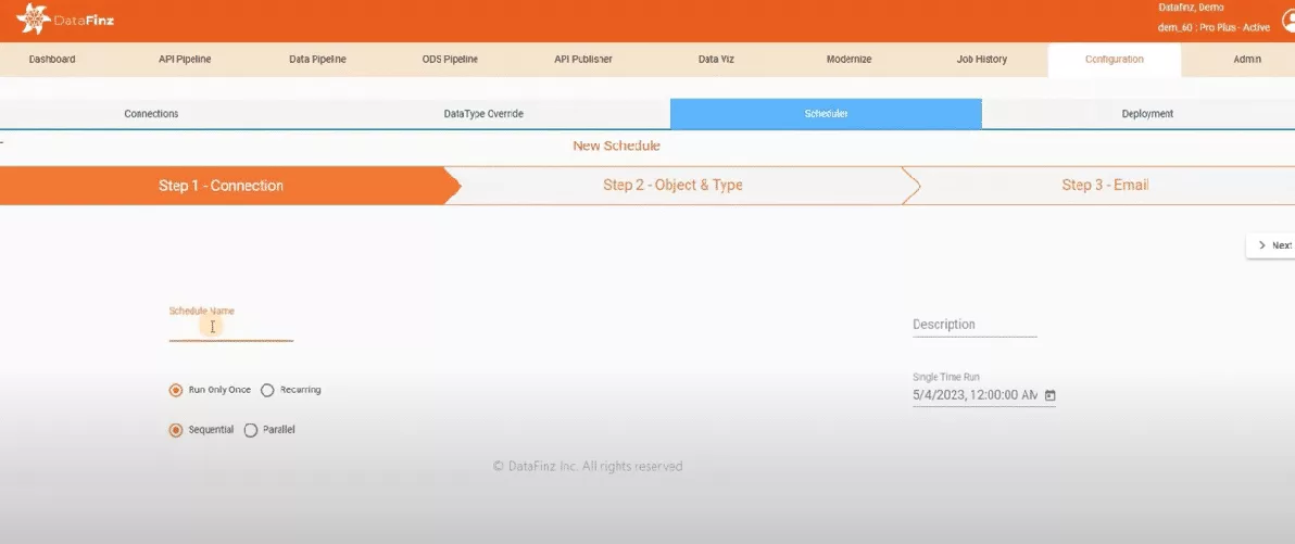 Step 4: Scheduling Data Extraction from Google Analytics (GA4) Step 4 - Extract Data from Google Analytics (GA4) using Scheduler