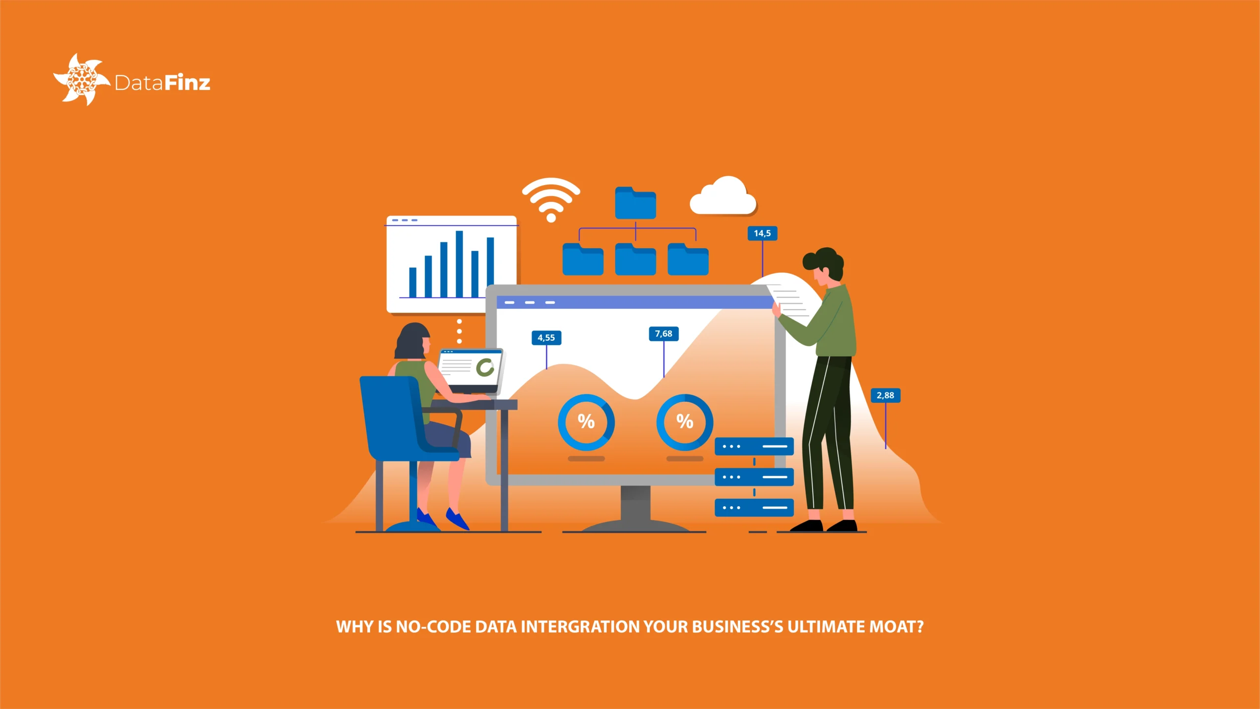 Dashboard view showing real-time data integration across business apps using a no-code platform like DataFinz, enabling faster decision-making and workflow automation.
